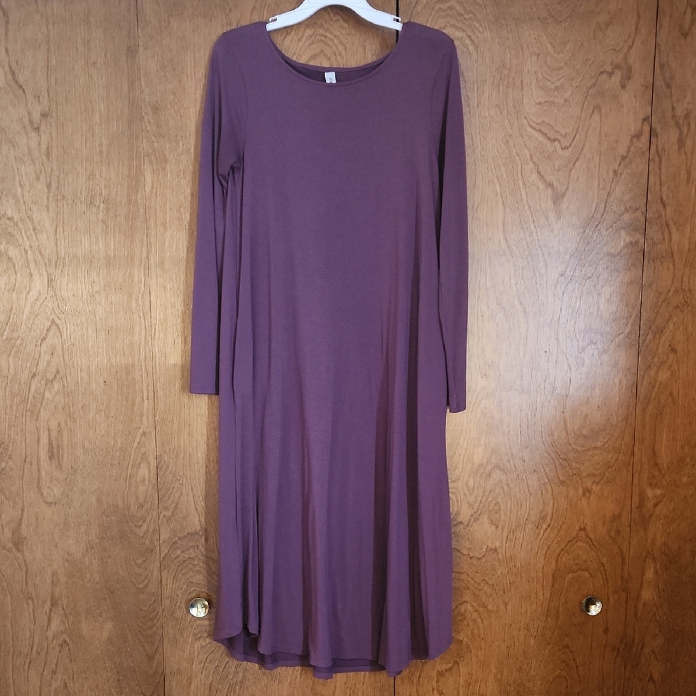 Zenana Outfitters Purple Long Sleeve Dress